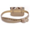 Mink Waist Bag with Leather Belt