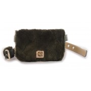 Nutria Waist Bag with Leather Belt 