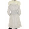 Down Coat with Detachable Collar - Hood with Platimum Fox      