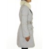 Coat with Detachable Platinum Fox on the Collar & Rex Rabbit Lining.