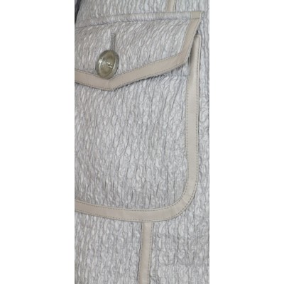 Coat with Detachable Platinum Fox on the Collar