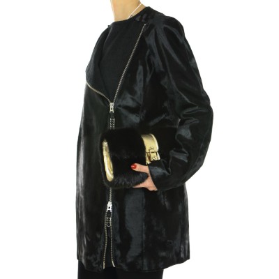 Calf Jacket Combined with Wool & Cashmere