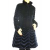 Down Coat With Detachable Sheared Mink On Collar