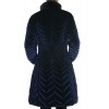 Down Coat With Detachable Sheared Mink On Collar