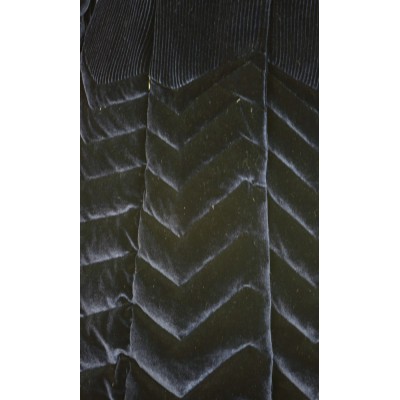 Down Coat With Detachable Sheared Mink On Collar