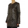 Coat with Detachable Inner Textile Vest & Detachable Outer Rex Rabbit Vest With Detachable Chinese Raccoon on Hood.