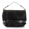 Lamb Fur Shoulder Bag with Leather (Helena)