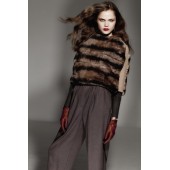 Rex Rabbit Cape with Cashmere - Wool Knitted