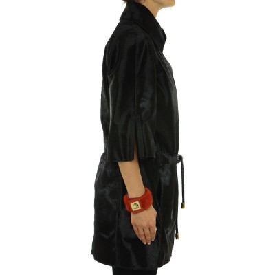 Calf Jacket Combined with Wool & Cashmere