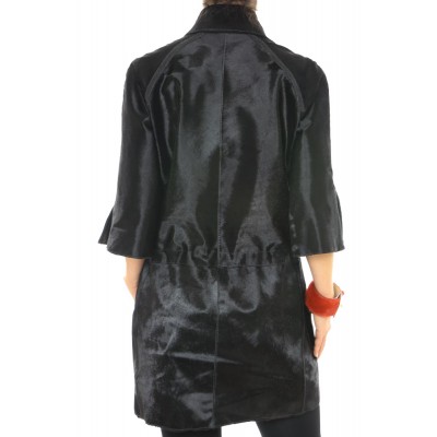 Calf Jacket Combined with Wool & Cashmere