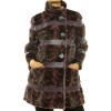 Mink Fur Pieces Coat In Purple Snowtop Color