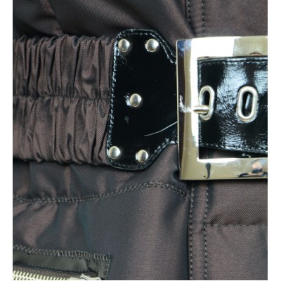 Coat with Detachable Silver Fox on the Hood & Cuffs