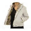 Jacket with Detachable & Reversible Inner Kid Lamb Jacket with Hood
