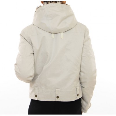 Jacket with Detachable & Reversible Inner Kid Lamb Jacket with Hood