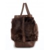 Chekiang Lamb  Fur Tote Bag with Leather