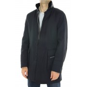 Polyester Coat with Detachable Mink Collar and Detachable Rex Rabbit Full Skin Lining