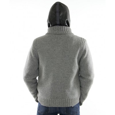 Knitted Male  Wool  Jacket with  Inner Chekiang Lamb Jacket 